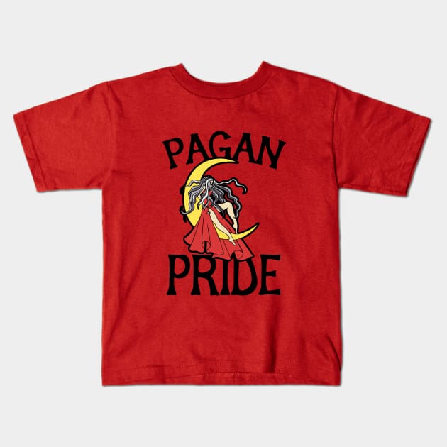 Pagan Pride Kids T-Shirt by bubbsnugg